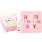 Sparkle and Bash 100 Pack Heart & Pink Valentine's Day Paper Napkins, 5x5 Inch Folded, Decorative Cocktail Party Supplies for Home, School, Office Events